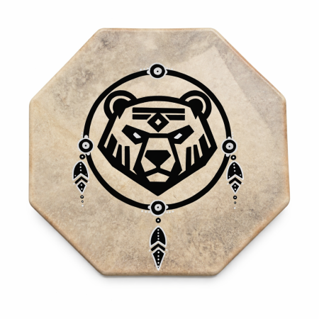 Tobe - Toba samanica octagon, 40 cm, piele de capra