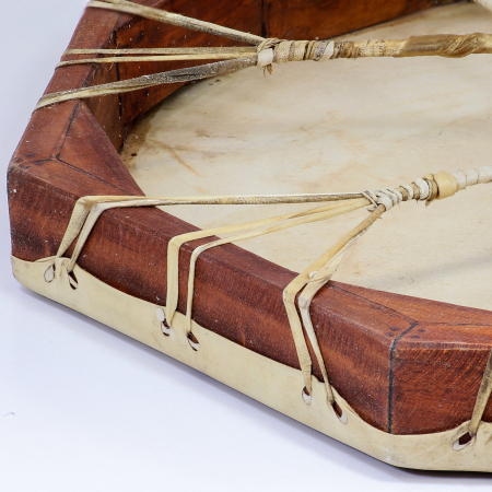 Toba samanica octagon, 40 cm, piele de capra [3]