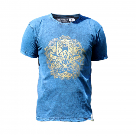 Hamsa - Tricou Unisex Hamsa, Albastru