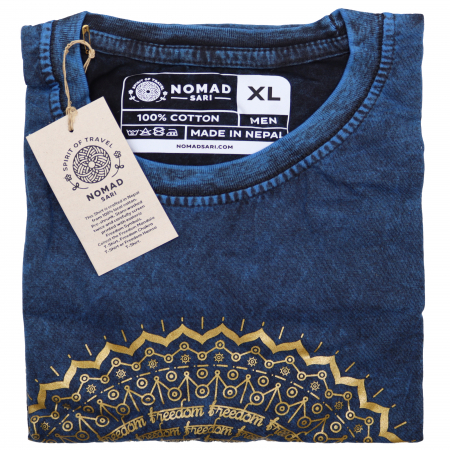 Mandala - Tricou Unisex Mandala, Albastru
