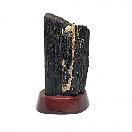 Protectie - Turmalina Neagra pe suport din lemn, Model 1, 500-750 g