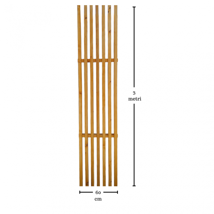 Rifaj exterior din lemn LIGNUS pentru grilaj terasa, balustrada, balcon [3]