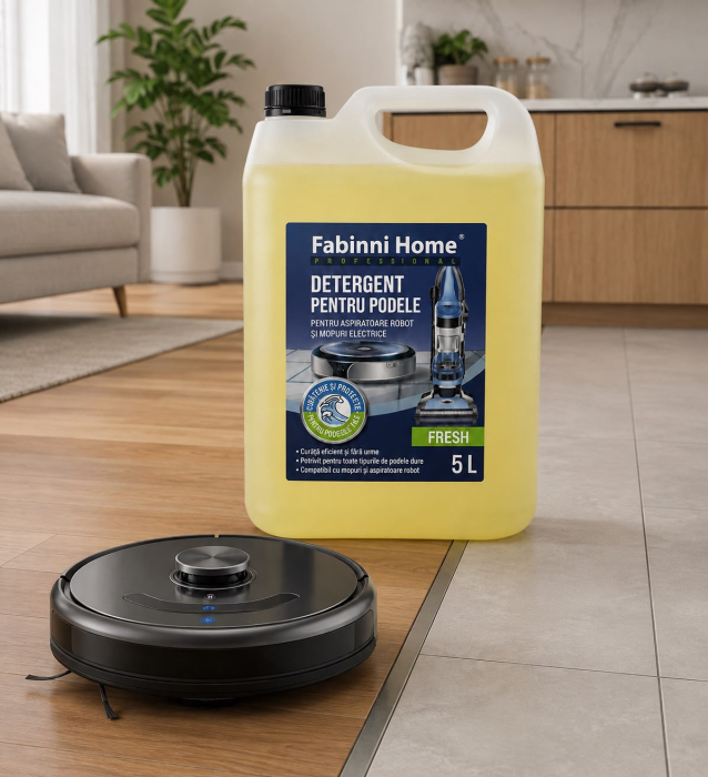 Detergent pentru aspiratorul robot cu mop sau mopuri Bionice-solutia este 100% bio,concentrata si compatibila cu orice Robot sau Mop -5 litri [2]