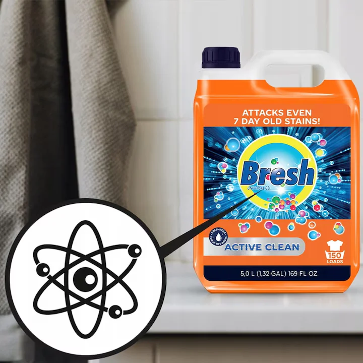 Detergent Rufe Universal Automat Bresh Germania 3x5 litri - Acest produs este conceput pentru spalarea hainelor albe si colorate. Ingredientele sale protejeaza fibrele de deteriorare, incaruntire si d [2]