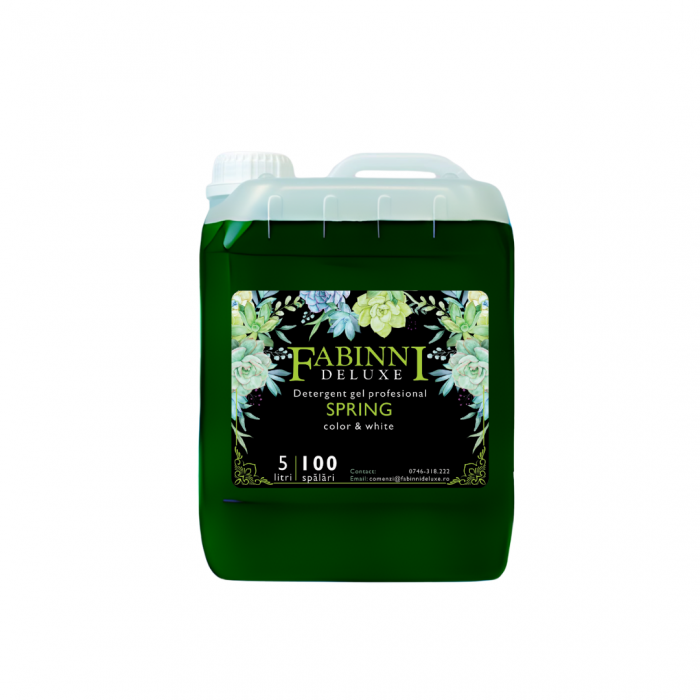 Pachet 2x5 L Detergent FabinniDeluxe Spring (200 spalari)+dozator gratuit+livrare gratuita! [2]