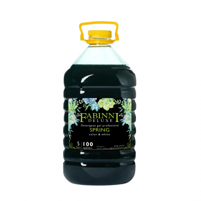 Pachet 3x5 L Detergent FabinniDeluxe SprinG+Fresh+dozator cadou+transport gratuit! [3]