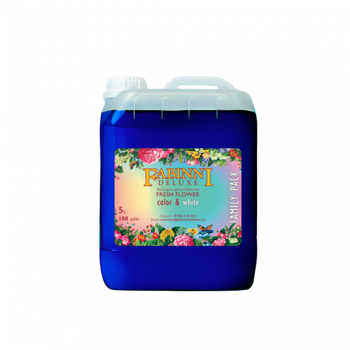 Pachet Detergent Fabinni Deluxe 2X5 l Fresh+dozator gratuit+livrare gratuita! [2]