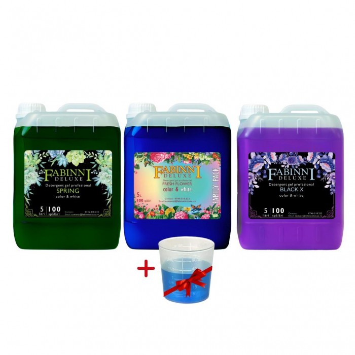 Pachet Detergent Gel Fresh 3X 5L Black X/fresh si Spring +dozator cadou+transport gratuit! - Copie - Copie - Copie [1]