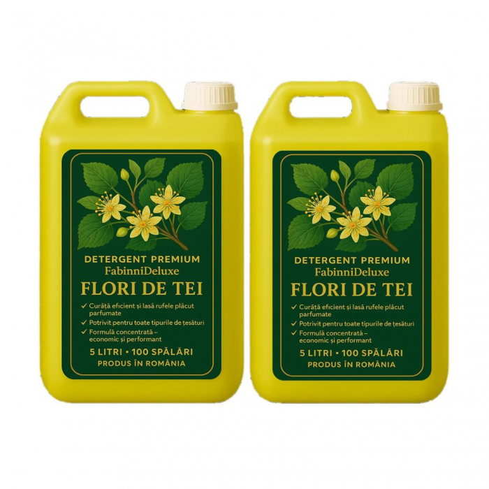 Pachet Detergent Gel Fresh 2X 5L Flori de Tei+dozator cadou+transport gratuit! - [1]