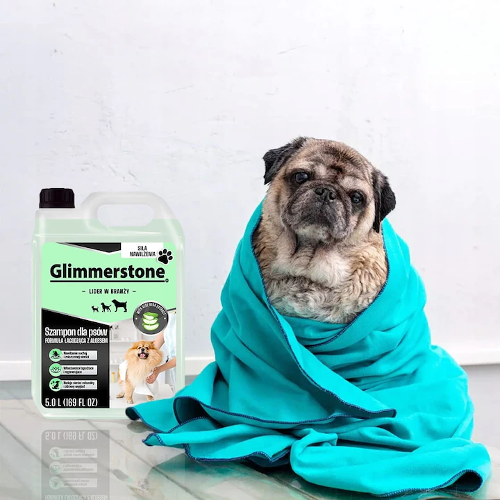 Sampon pentru caini Fabinni Deluxe, 5L, cu extract de aloe vera, pentru toate tipurile de blana si piele, inodor [3]