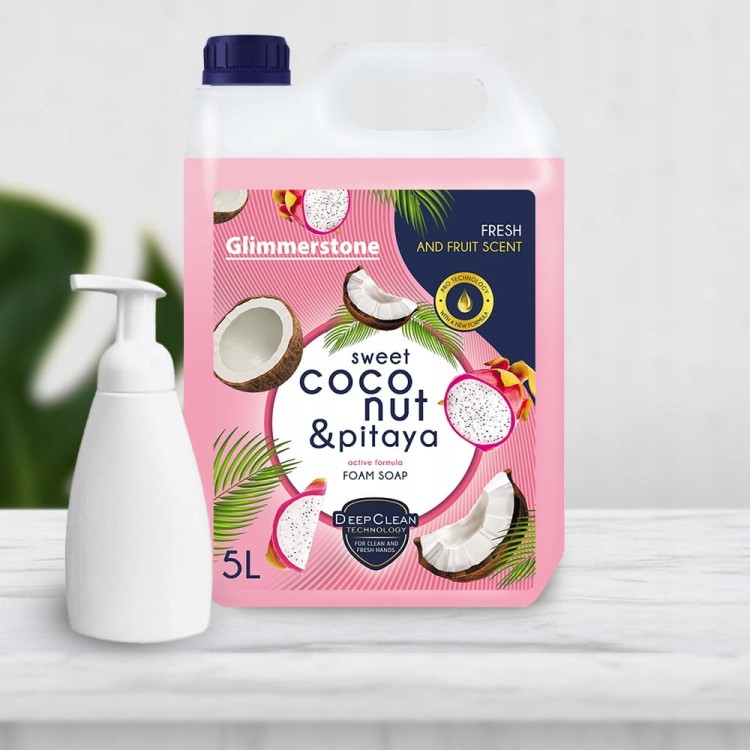 SAPUN SPUMANT PREMIUM CU NUCĂ DE COCOS ȘI PITAYA 5L + DOZATOR DE SPUMĂ+TRANSPORT GRATUIT [2]