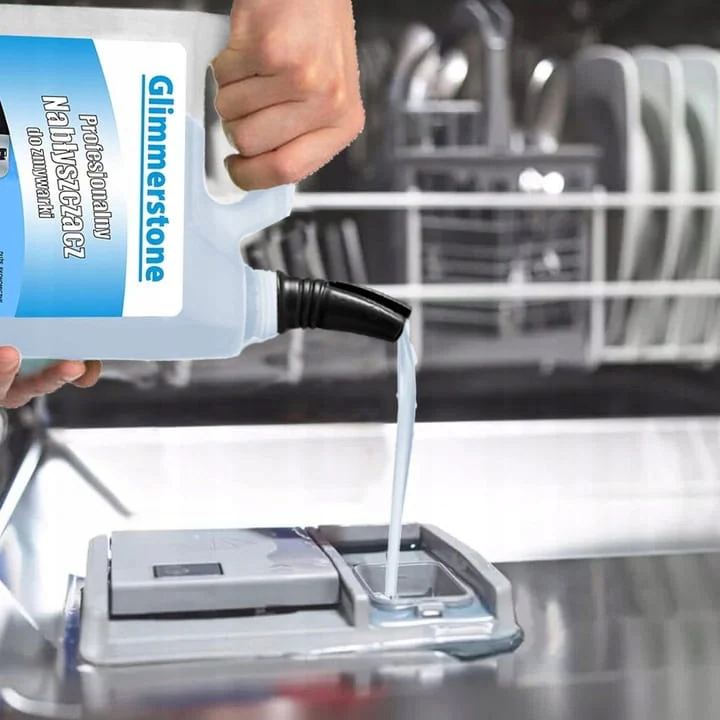 Set tablete pentru masina de spalat vase Bresh 12 in 1 100 buc + agent de clatire Glimmerstone 5L, multicolor [4]
