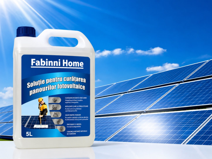Solutie de curatare a panourilor solare si fotovoltaice concentrat la 5 litri-indepartarea eficienta si sigura a murdariei de pe suprafata panourilor -lichidul nu lasa urme sau reziduuri, maximizand a [2]