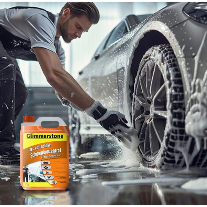 Spuma activă pentru spălare auto Glimmerstone, 5L, pentru mașini, motociclete, efect de degresare, fără efect dăunător [4]