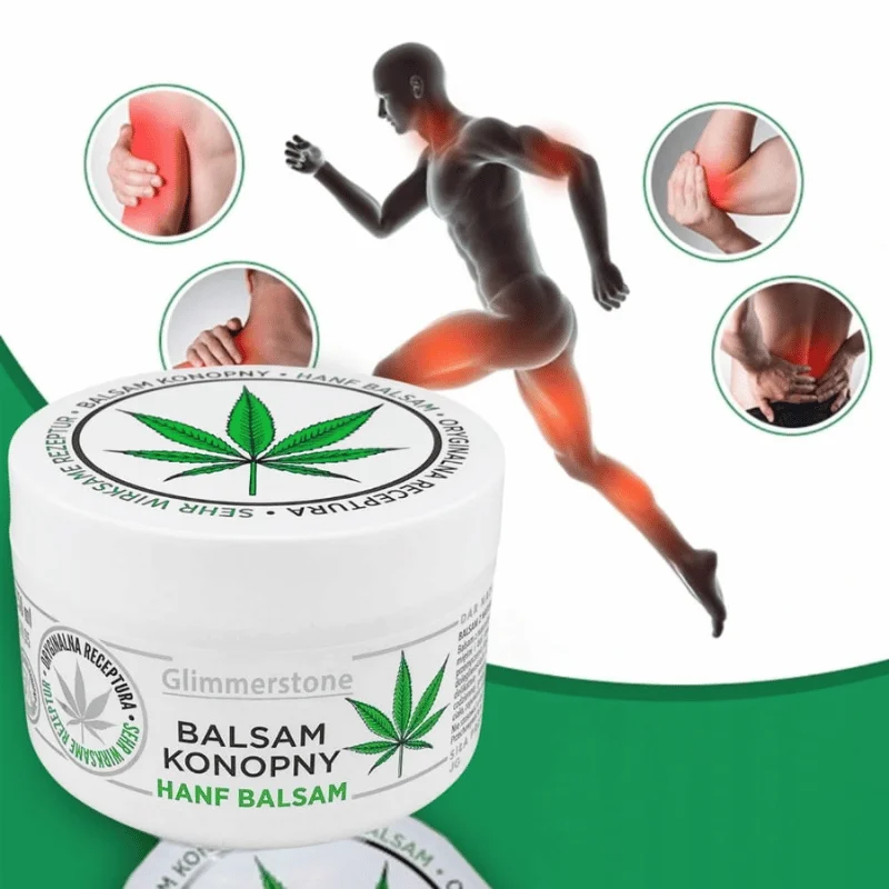 Crema cu ulei de Cannabis cu proprietati antiinflamatorii, antibacteriene, regenerative si analgezice pentru ameliorarea durerii, este un balsam puternic ajuta la combaterea durerilor articulare si mu [1]