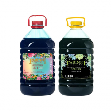 PRODUSE - Detergent Automat Universal Color&White cu parfum de Primavara si Fresh 2x5L-200 spalari-Fabinni Deluxe!-Transport gratuit!