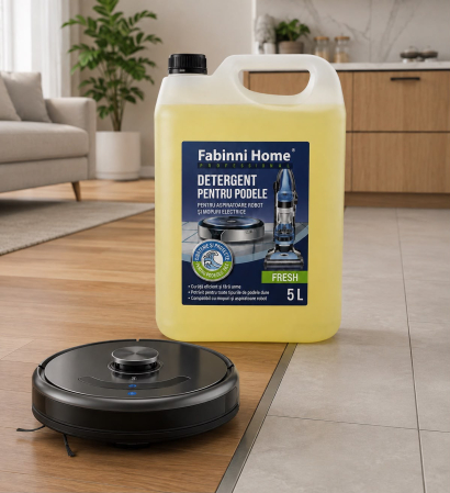Detergent pentru aspiratorul robot cu mop sau mopuri Bionice-solutia este 100% bio,concentrata si compatibila cu orice Robot sau Mop -5 litri [1]