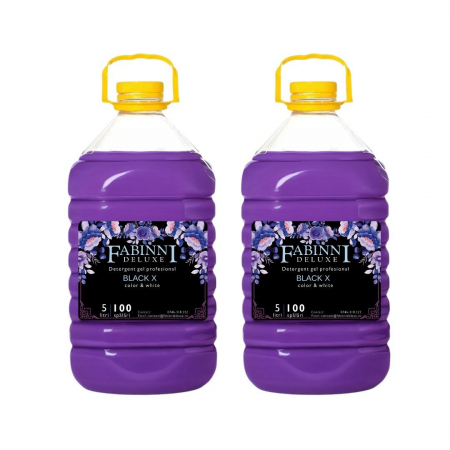 PRODUSE - Detergent Univesal Automat Color&White 2x5 L cu parfum Black X-200 spalari Fabinni Deluxe!-Transport gratuit