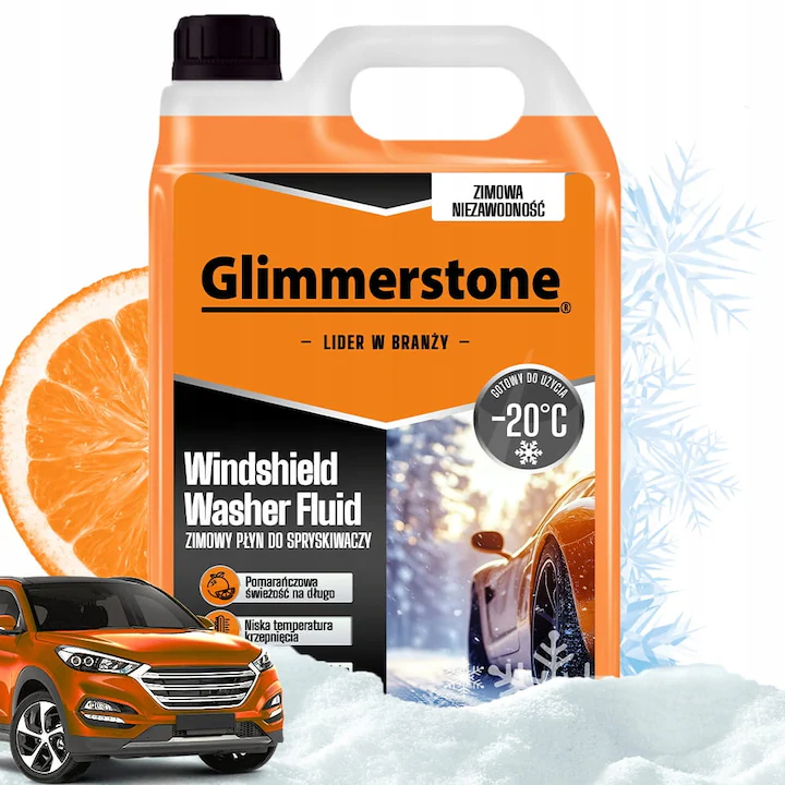 Produse pentru masini - Lichid de parbriz pentru iarna - 20 Grade-ETANOL gata preparat cu portocale proaspete