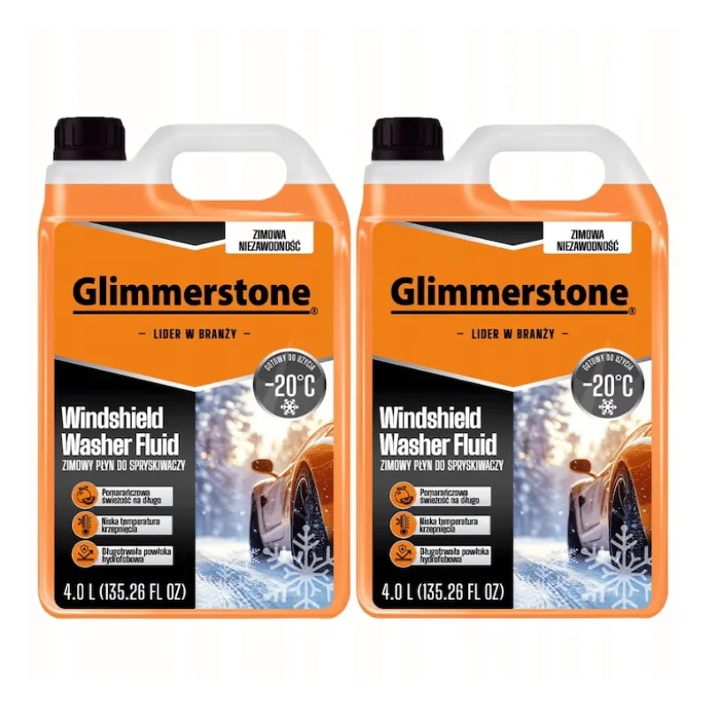 Produse pentru masini - Lichid de parbriz de iarna -20 Grade Portocala proaspata, ETANOL gata preparat, 8l