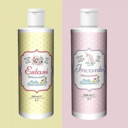 Esente parfum rufe - Pachet 2x250 ml (100 spalari) Esente de parfum pentru rufe Italia Incanto si Estasi