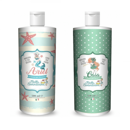 Esente parfum rufe - Pachet 2x500 ml (200 spalari) Esente parfum pentru rufe Italia Ariel si Gaia