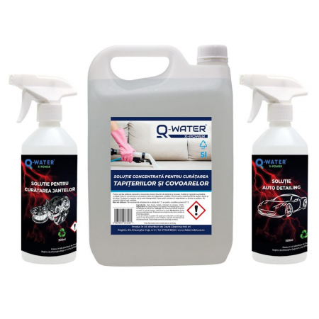 Produse pentru masini - Pachet Auto-Solutie autodetailing+Solutie curatare tapiterii si covoare+Solutie Jante!-Solutiile sunt Ecologice si sigure-indeparteaza eficient murdaria de pe diferite suprafete ale masinii, atat in ​