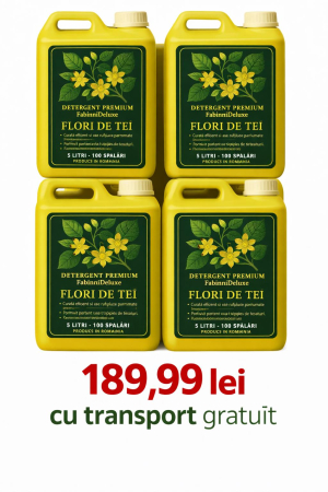 Pachete Avantajoase - Pachet Detergent Fabinni Deluxe Universal 4X5 LITRI-400 SPALARI+transport gratuit