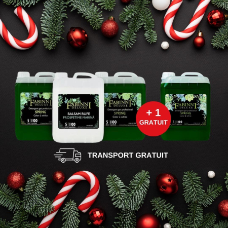 Pachete Avantajoase - Pachet Detergent Gel Rufe Universal 10 litri+5 litri Balsam Orhidee+5 litri Detergent Gel Premium Cadou-Campanie pana in 15.01.2026