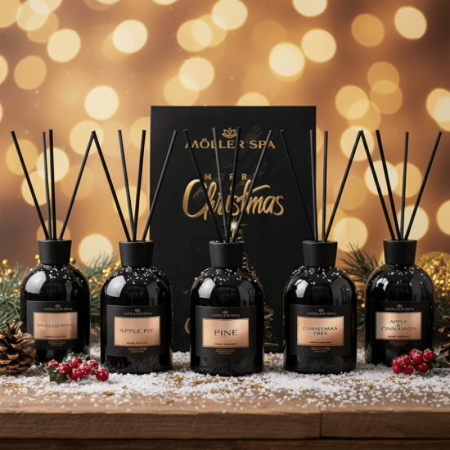 Set Cadou Cutie cu Parfumuri cu Betisoare cu miros de Craciun Premium 5x250 ml [1]