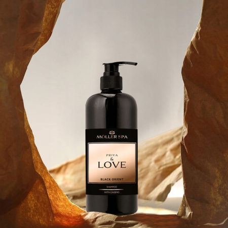 Set cadou pentru El -Setul Priya and Love este un set cadou unic care combina eleganta, luxul si ingrijirea excelenta-Sampon si gel de dus nutritiv cu ginseng-Odorizant cu parfum de oud-Lumanare parfu [3]