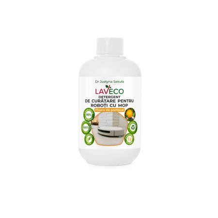 Produse BIO - Solutie concentrata Naturala pentru aspiratoare Robot cu Mop-floare de portocal 0.5 l (100 spalari)-LavEco