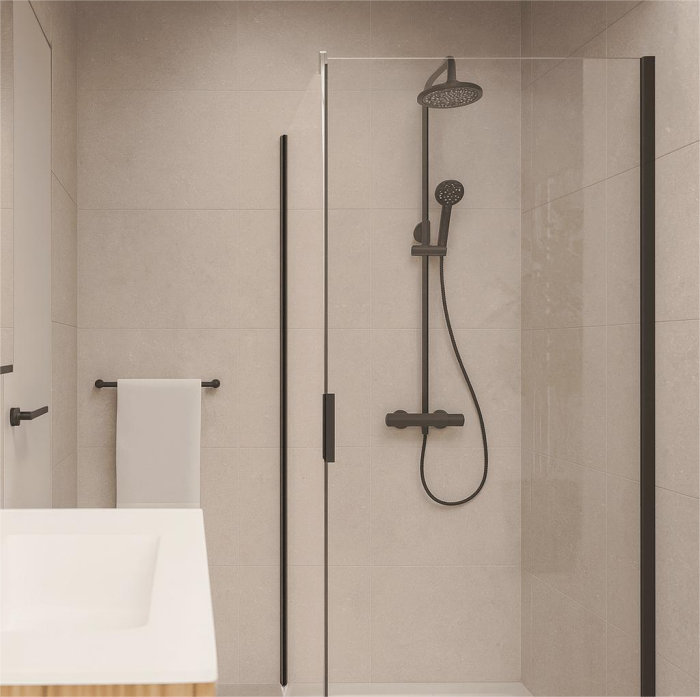 Faianta rectificata tip ciment, Mood Greige 30x90x0.7 cm, gri-bej, finisaj mat [2]