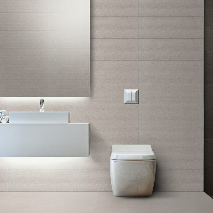 Faianta rectificata tip ciment, Tibetstone Brick Bone TBB56, 25x75, bej, finisaj mat [3]