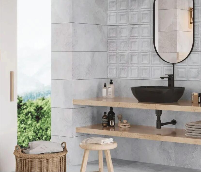 Faianta rectificata tip marmura, Cappadocia Grey 30x90, gri, finisaj mat [2]