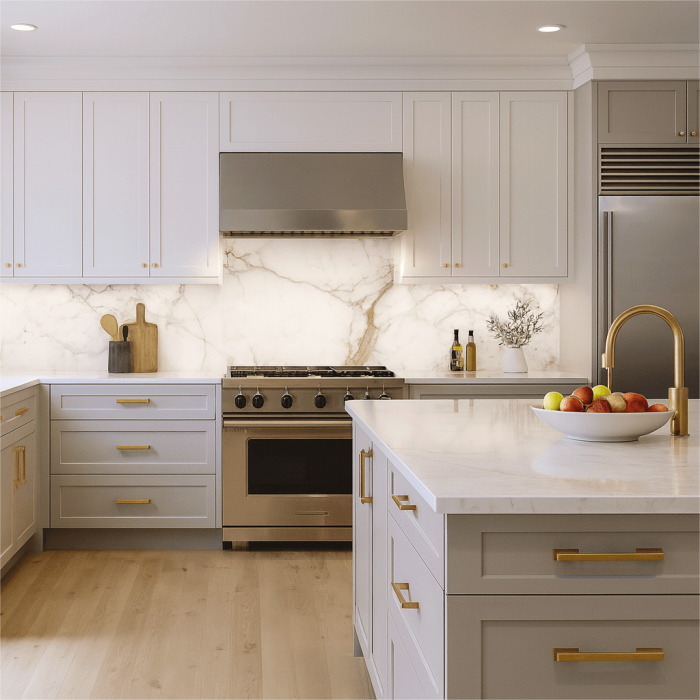 Faianta rectificata tip marmura, Star Line 30x90, alb, finisaj lucios [2]