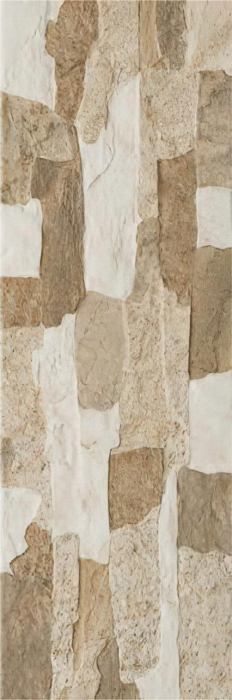 Faianta portelanata tip piatra, Aragon Brick 45x15 cm, bej, finisaj mat [2]