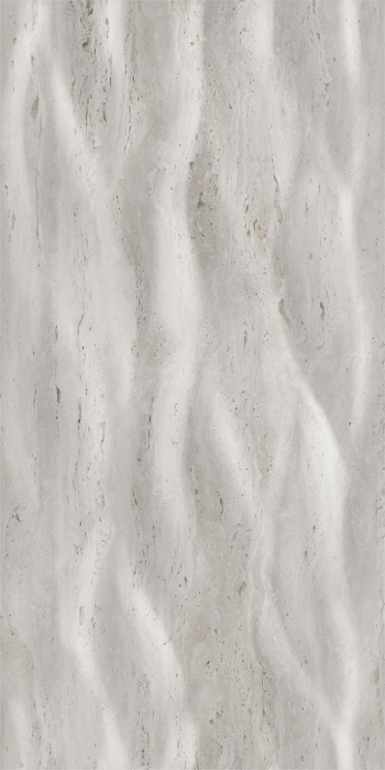 Faianta rectificata tip Travertin, Trevi Leaves Light Grey 4987, 30X60cm, gri, finisaj lucios [2]