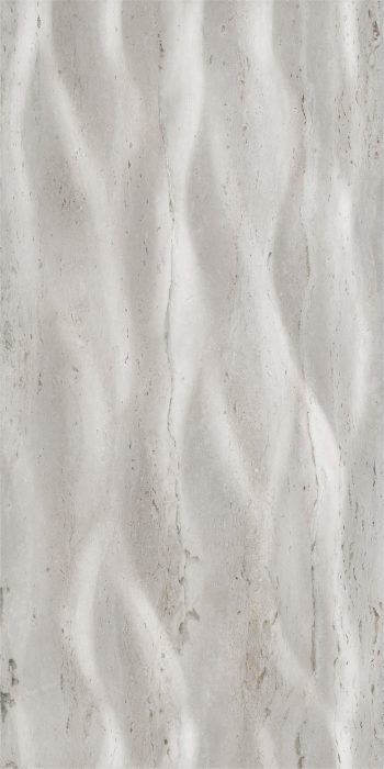 Faianta rectificata tip Travertin, Trevi Leaves Light Grey 4987, 30X60cm, gri, finisaj lucios [4]