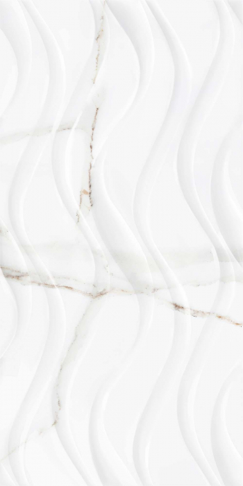 Faianta tip marmura Delphi Waves White 4930, 25x50 cm, alb, finisaj lucios [5]