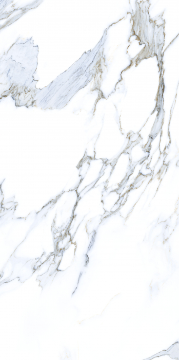 Gresie rectificata portelanta, tip marmura, Amos Blue Full Lapp 84625110, 60x120 cm, alb, albastru, finisaj lucios [4]