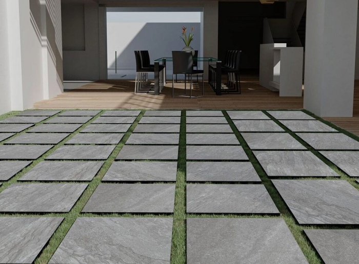 Gresie exterior 2 cm Sg Rasa Grey 1 60x60 Outdoor gri, 0.73mp/cut [2]