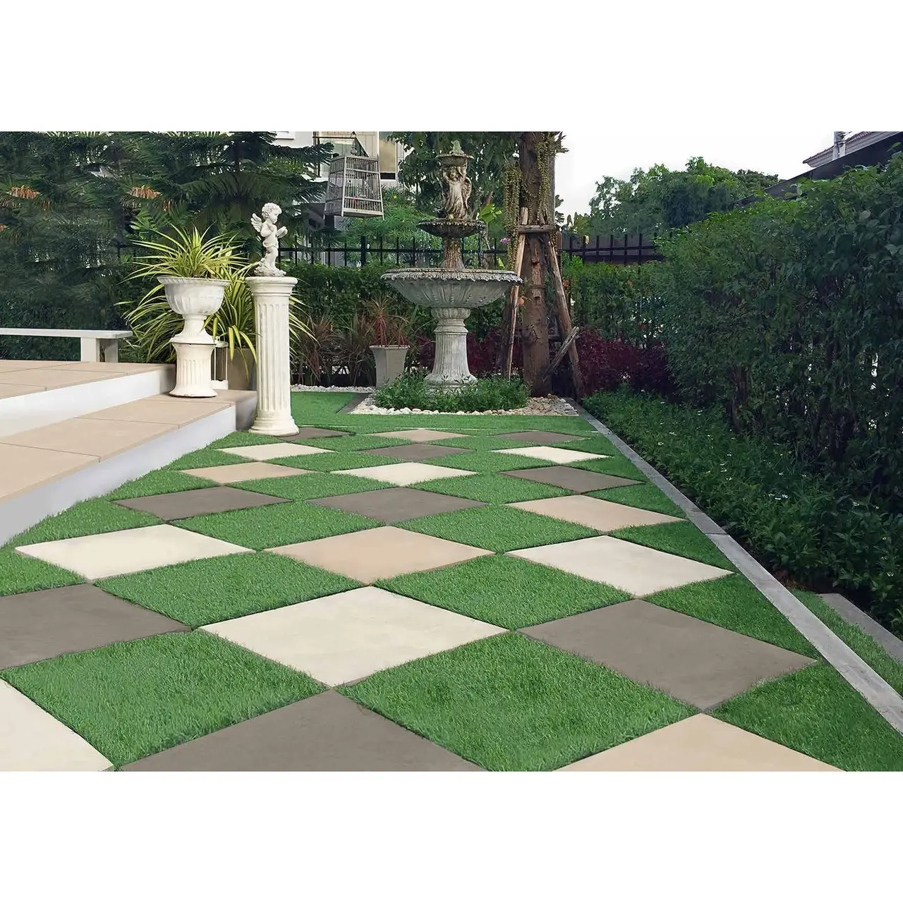 Gresie exterior 2 cm Everscape Enis Ivory KAV002 , 60x60 Outdoor bej [2]