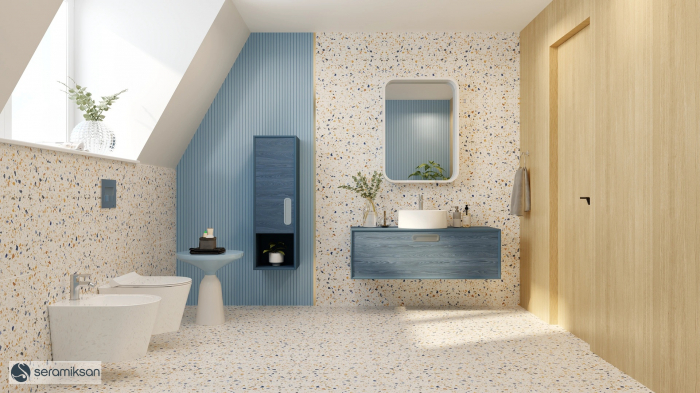 Gresie Mineral Colormix, model piatra, 60x60 cm, 476602 multicolor, finisaj mat [3]