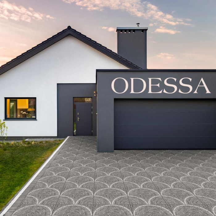 Gresie antiderapanta exterior tip piatra, Odessa Grey ODS03, 45x45 cm, gri, finisaj mat [2]