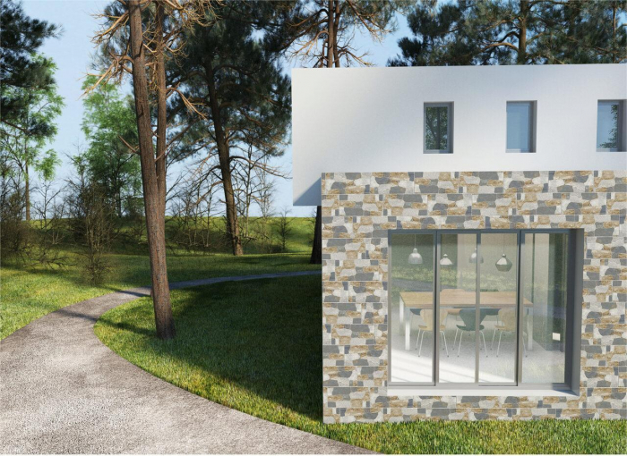 Gresie portelanata exterior gri Yucatan 8790 tip piatra 30x60 cm [4]