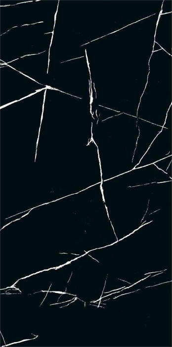Gresie portelanata tip marmura, Carmen Black, CMN93REK, 60x120 cm, negru, finisaj mat [2]