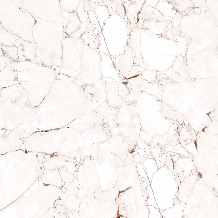 Gresie portelanata tip marmura Marquina White 6215, 45x45 cm, alb, maro, finisaj mat [3]