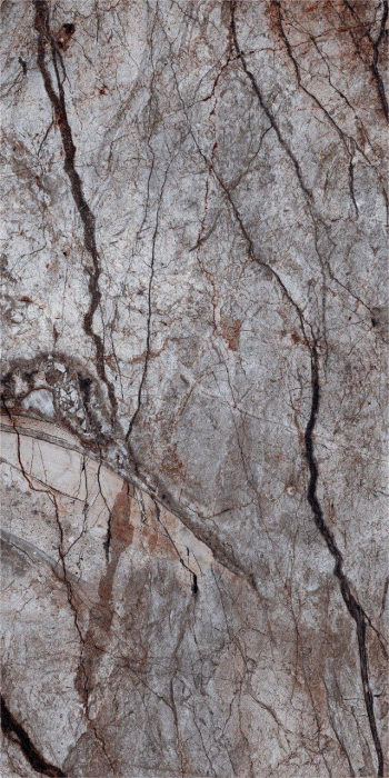 Gresie portelanata tip marmura River Brown, 60x120 cm maro, finisaj lucios [3]