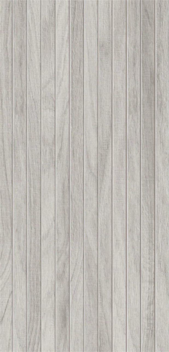 Gresie rectificata portelanata, tip riflaj lemn, Woodline  Grey WOD3, 60x120 cm, gri, finisaj mat [1]